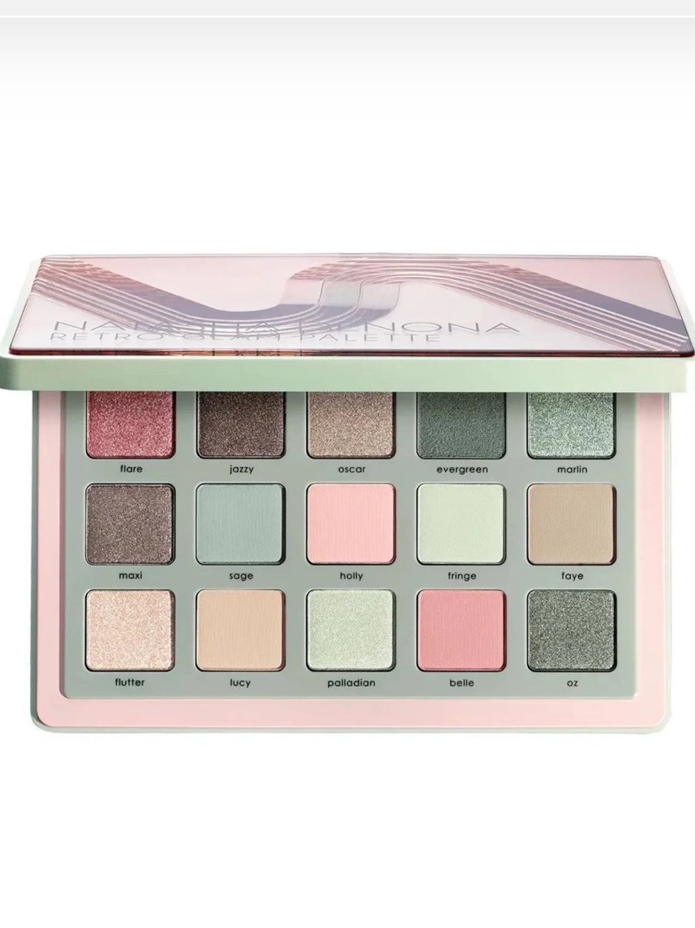 Natasha Denona RETRO GLAM EYESHADOW PALETTE NIB– Pastel Green & Pink
